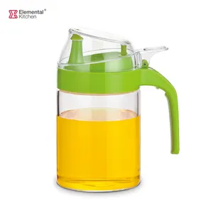 Bottle Vinegar Big Capacity Oil And Vinegar Cruet Bottle With Drip Free Design Modern Olive Oil Dispenser Air Tight Oil Or Vinegar Jar