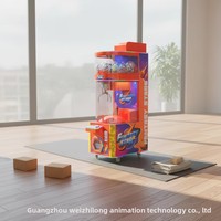 Distributeur automatique de capsules en plastique et métal haute capacité, à monnayeur/billets, jeu Gacha, taux de gain réglable, jeu de récompenses d'arcade, cadeau