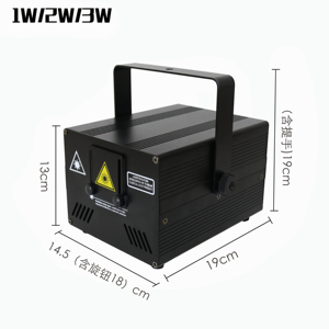 Новый лазерный проектор RGB 1W 2W с анимацией, звуковой активацией для управления музыкой, класс защиты IP33, алюминиевый сплав, для клубов и свадеб - Product Image 5