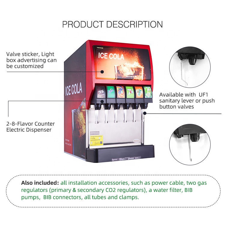 ソーダ噴水ポストミックスコーラソフトドリンク上海機械を分配