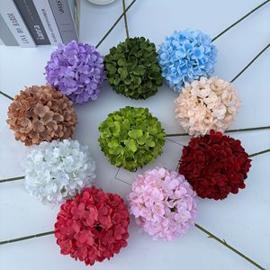 Pingping <b>Artificial</b> <b>Flowers</b> Hydrangea 225 Petals Silk <b>Flower</b> Round Lollipop Ball Wedding Decor Home Decoration - Product Image 1