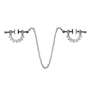 Pinces à mamelon en métal lourd pour hommes Couple jeu érotique SM jouets avec pinces à poitrine en chaîne - Product Image 4