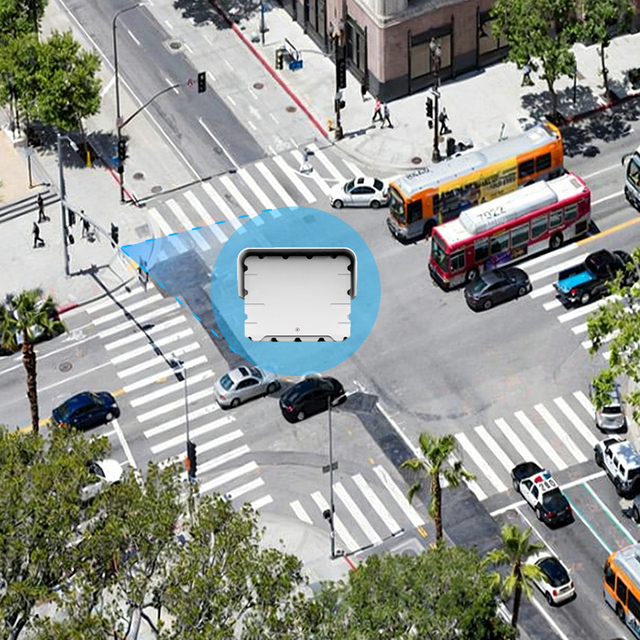 Medium Range 100m Traffic Flow Radar 77GHZ 4Lanes for Downtown Intersection Monitoring and Queue Detection