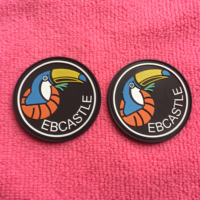 Étiquette en caoutchouc avec logo délicat de singe à coudre, patch en PVC gaufré personnalisé gratuit pour sacs