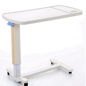 Movable Height <b>Adjustable</b> Hospital <b>Table</b> Plastic Rectangle Pedestal Base For Bedside Care Nursing Home Use - Product Image 1