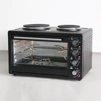Mini Electric Oven with Two Hot Plate, Kitchen Appliance