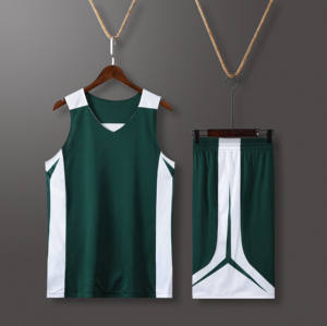 Maillot de basket-ball réversible à manches courtes modèle de conception d'équipe personnalisé ensemble de maillot de basket-ball réversible noir blanc - Product Image 2