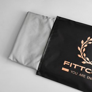 Luxury Custom Rose Gold Logo Print Black <b>Zip</b> Lock <b>Bag</b> Waterproof Beach Outfit Swim Trunks Packaging Zipper <b>Bags</b> for Travel - Product Image 5