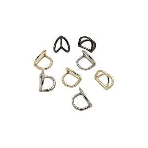 Cao Cấp Túi Xách <span class=keywords><strong>D</strong></span> hình <span class=keywords><strong>d</strong></span>ạng khóa phần cứng tùy chỉnh đôi <span class=keywords><strong>D</strong></span> vành đai vòng khóa cho phụ nữ da túi làm phụ kiện - Product Image 3