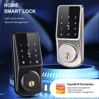 Serrure intelligente haute sécurité TTLOCK Tuya 13,56 MHz / Carte IC pour contrôle d'accès aux portes d'hôtel et de maison, compatible clé et smartphone