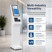 Kiosque de paiement en libre-service à écran tactile 15,6 21,5 27 32 pouces LCD sur pied pour paiement et prise de rendez-vous en milieu hospitalier