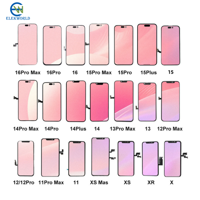 Manufacturer Mobile Phone Screen for iphone X XR XS MAX 11 12 13 14 15 16 Pro 17 Display Replacement Original for iphone