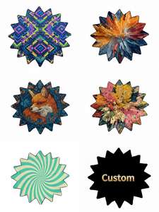 Jouets de jonglage en tissu carré rotatif Dapo Star, réactifs aux UV, en forme d'étoile, de mouchoirs et de différentes formes - Product Image 5