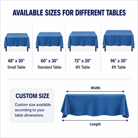 Housse de table personnalisable en polyester/coton avec motif floral pour tables rectangulaires