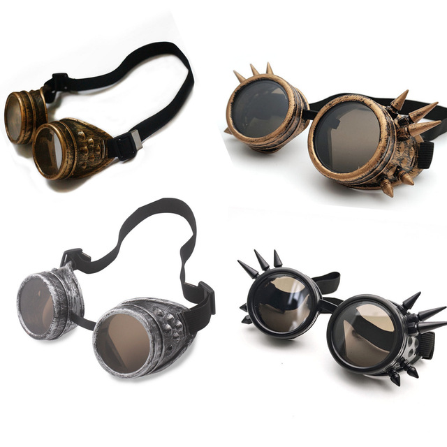 Halloween Party Costume Steampunk & Vintage Glasses Plastic Dress Props