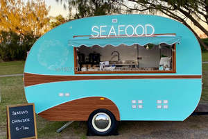 Camiones de Comida Móviles para Restaurantes, Pequeña Camioneta de Helados, Remolque Cerrado para Café y Comida, Quiosco de Acero para Hot Dogs, Snacks y Papas Fritas - Product Image 2