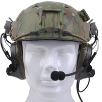 Ensemble d'adaptateurs de rail pour casque tactique Z-TAC CIII (version rapide) étanche compatible PTT pour opérations en extérieur modèle Z154-FG