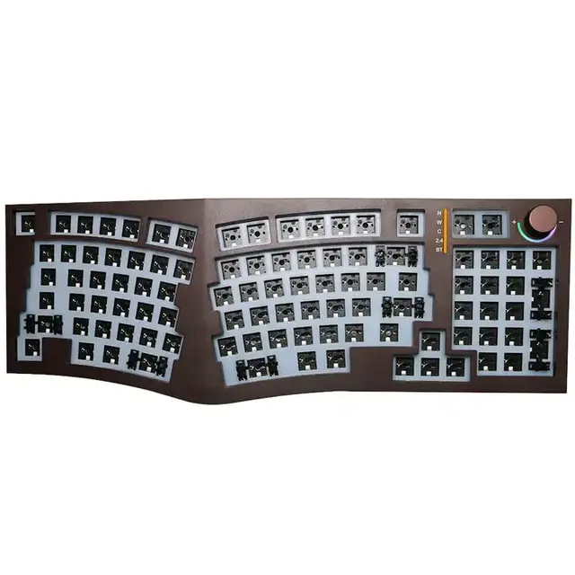 Alice98 Custom Wireless VIA Mechanical Keyboard Kit 3 Modes LED Hot-Swap Ergonomic RGB Gasket Keyboards Kit