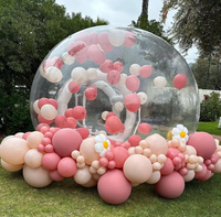 2025 gros événement en plein air Camping gonflable Transparent bulle dôme tente boule à neige ballon arc fête décor à vendre