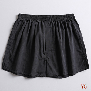 Boxer en coton pour homme, boxer coupe ample sur mesure, Short décontracté pour la maison avec rayures, boîte en coton à carreaux - Product Image 2