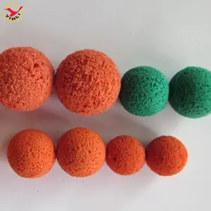 الصين OEM صغيرة كرات مطاطية المكثف أنبوب تنظيف الكرة اسفنجي المطاط الكرة