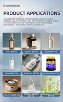 Dernier modèle d'étiqueteuse de bureau pour bouteilles de savon liquide, shampoing, essence capillaire, gel douche, désinfectant pour les mains, crème pour le visage avec PLC