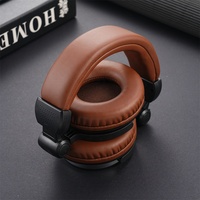 Casque DJ supra-auriculaire pliable en métal, casque de monitoring studio filaire 3,5 mm, écouteurs de musique professionnels