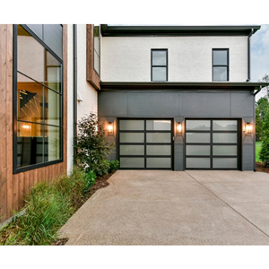 Porte de <span class=keywords><strong>garage</strong></span> sectionnelle résidentielle en alliage d'aluminium en verre gris neuve <span class=keywords><strong>à</strong></span> <span class=keywords><strong>vendre</strong></span> - Product Image 3