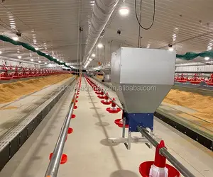 鶏肉およびブロイラーハウス機器用の自動ブロイラーフィーダーパンおよび給餌ラインシステムの使用