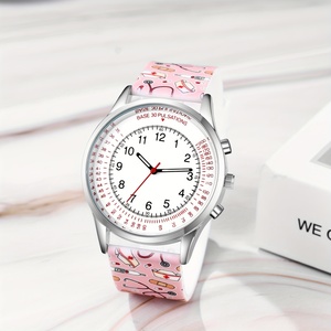 Reloj de Pulsera para Enfermeras Jewelrywe, Pulsómetro, Correa de Silicona, Fácil de Leer, Relojes de Cuarzo para Enfermeras y Médicos - Product Image 2