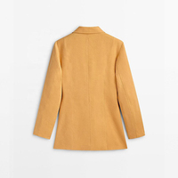 Ensemble Blazer et Pantalon Deux Pièces pour Femme, Personnalisable, Mode Automne, Style Professionnel Sophistiqué, Veste en Coton et Lin