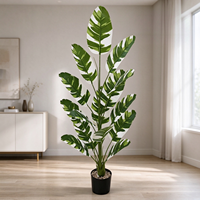 Grande plante artificielle en feuilles de bananier, en pot, pour la décoration intérieure du salon, plante verte artificielle pour la maison