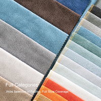 Housse de canapé en tissu velours hollandais tricoté moderne super doux 100% polyester à imprimé léopard pour ameublement textile