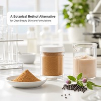 Bubuk Bakuchiol 98% Kemurnian Kelas Kosmetik Warna Cokelat Muda Bubuk Halus untuk Formula Perawatan Kulit