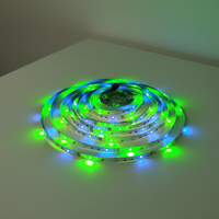 Tubo de Neón LED Negro Mate 360 °   Iluminación IP67 de Silicona RGB Programable para Cine en Casa, Exhibición Comercial
