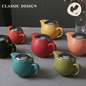 Ceramic Electric Tea Kettle With Floral Motif