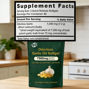 Gélules d'huile d'ail vieillie Halal en gros OEM ODM, complément alimentaire naturel sans odeur - Product Image 2