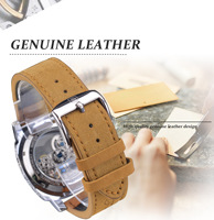 Montre squelette automatique FORSINING FSG8248M3 pour homme, étanche, mécanique, de luxe, rétro, Reloj
