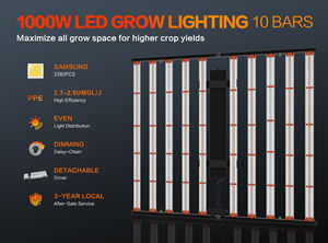 2024 מערכת גידול hidroponic עם מטע בר אור גננות 5 x5 ספקטרום מסחרי מלא 320w הוביל אור לגדול - Product Image 5