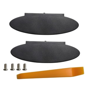 Cache-miroir de courtoisie Porsche 99670142102 en plastique noir, accessoire de pare-soleil et rétroviseur - Product Image 3