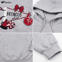 Sweat-shirt à capuche zippé personnalisé avec logo brodé pour équipe de cheerleading, danse, gymnastique et tenue de sport