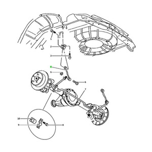 <b>Stabilizer</b> Link 52088319AB for Jeep Grand Cherokee WJ W1 WG MacPherson Strut Suspension System - Product Image 4