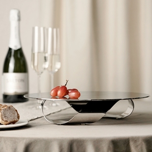 Silber Luxus Tablett Edelstahl dekorative Tablett Stand Schokolade Serviert ablett Custom ized Gold für die Hochzeit - Product Image 1