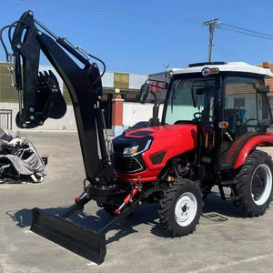 Популярный полноприводный сельскохозяйственный трактор-погрузчик (4x4) для фермерских хозяйств, китайский трактор с фронтальным погрузчиком - Product Image 1