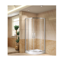 Panneau de douche pliant moderne en verre trempé avec cadre en alliage d'aluminium de 8 mm, sur mesure, pour hôtels, par un fabricant chinois