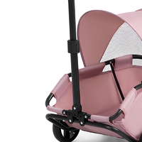 Poussette pliable légère en acier au carbone pour animaux de compagnie, chariot pour chien et chat avec auvent, quatre roues, toutes saisons, transporteur de voyage extérieur avec fermeture éclair