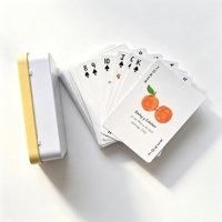Offre Spéciale : Cartes à Jouer Personnalisées Imprimées, Cartes de Poker de Luxe avec Étui Métallique Verrouillable, Emballage Élégant pour Présentation de Cartes à Jouer