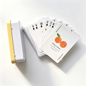 Offre Spéciale : Cartes à Jouer Personnalisées Imprimées, Cartes de Poker de Luxe avec Étui Métallique Verrouillable, Emballage Élégant pour Présentation de Cartes à Jouer - Product Image 1