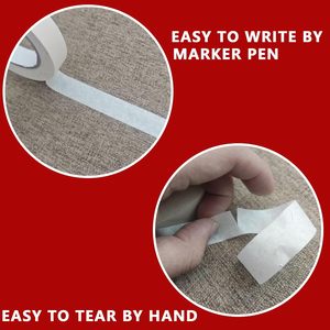 Nước kích hoạt không thấm nước giấy Crepe masking <span class=keywords><strong>tape</strong></span> 0.75 inch x 55 yards số lượng lớn màu be trắng - Product Image 4