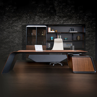 Mobilier de bureau moderne de luxe avec tiroirs Grande table de bureau moderne pour direction